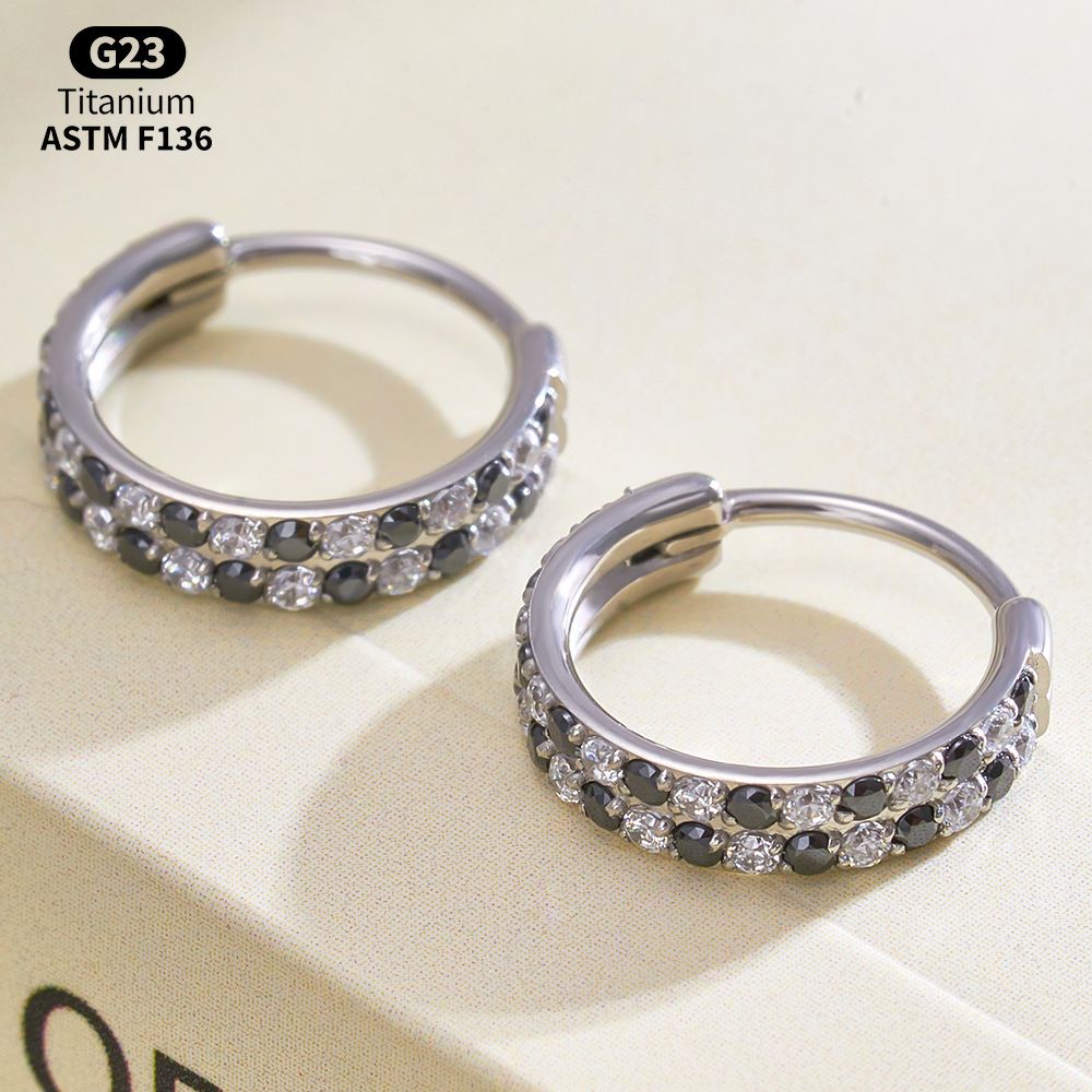 Titanium CZ Hinged Clicker Rin – Body Jewelry Vertical Labret Bewertung und Preis