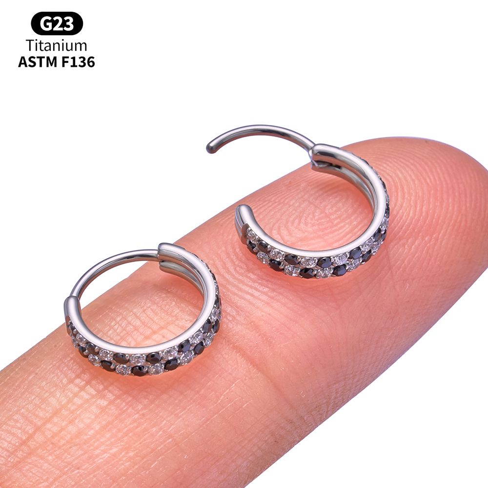 Titanium CZ Hinged Clicker Rin – Body Jewelry Vertical Labret Bewertung und Preis