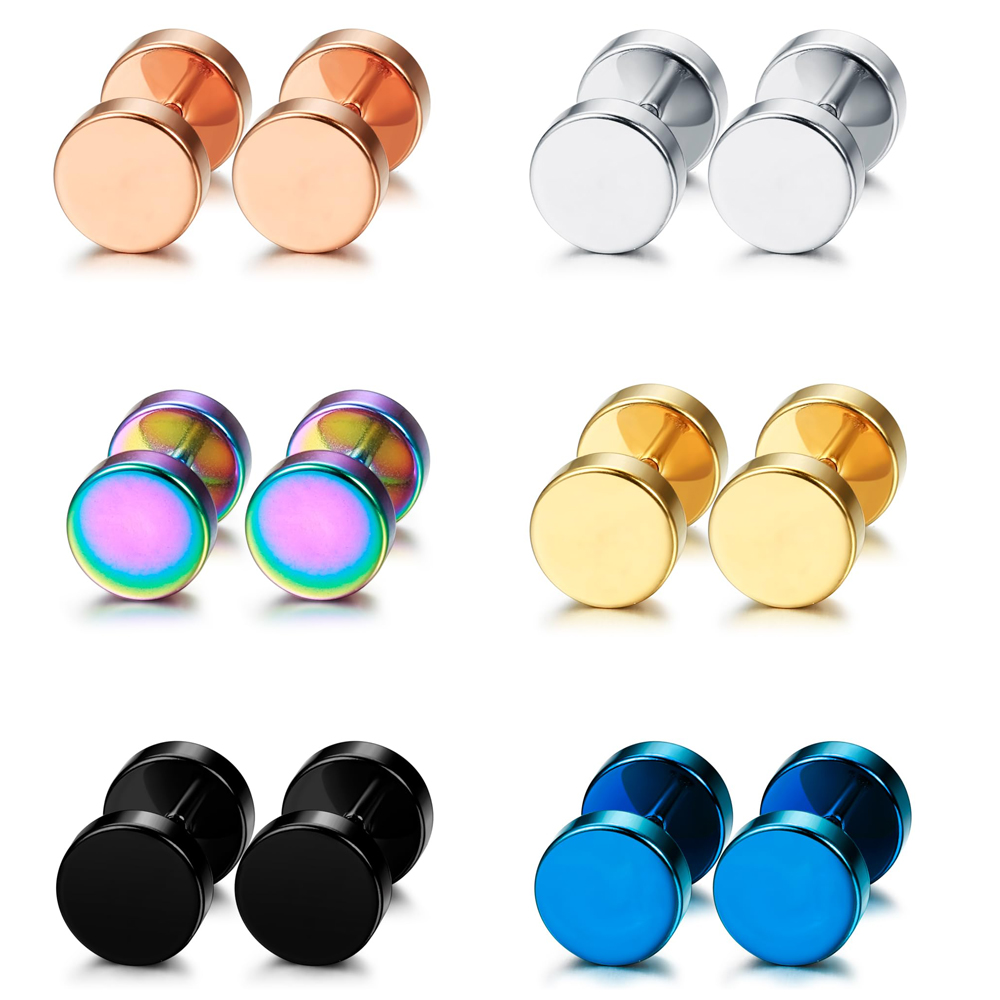 1 Pair/6 Pairs Stainless Steel – Body Jewelry Tunnels Bewertung und Preis