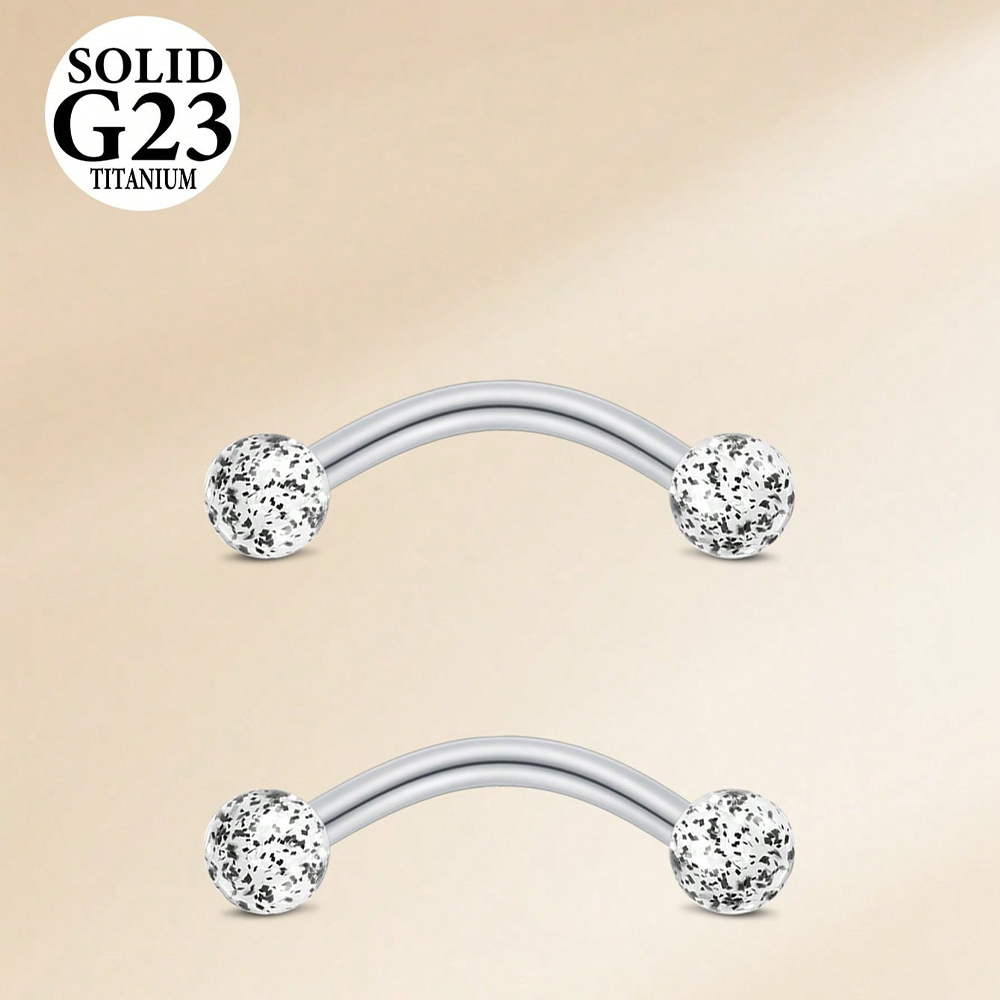 2PCS 16G 8/10mm Titanium Alloy – Body Jewelry Vertical Labret Bewertung und Preis
