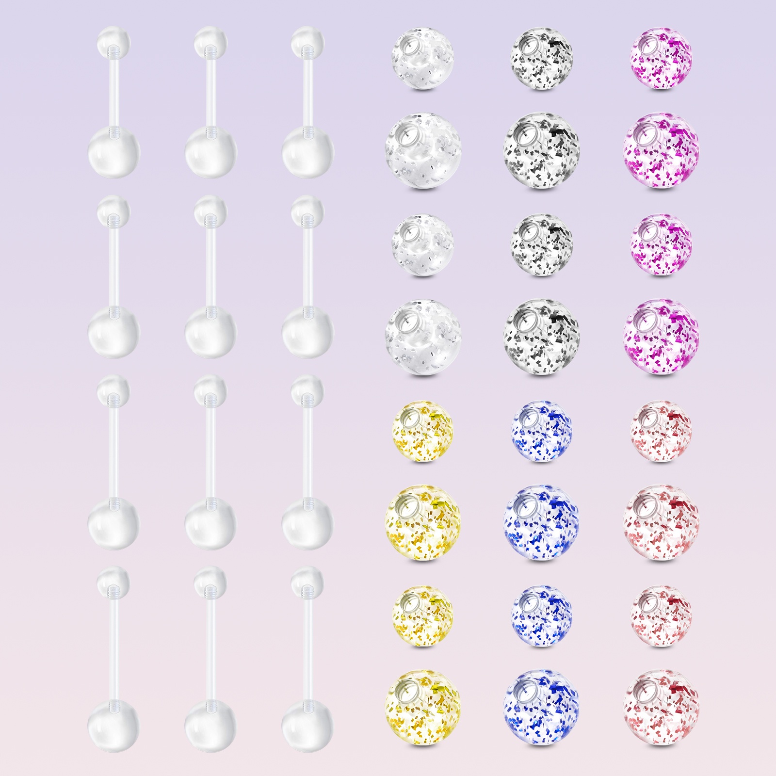 12pcs of acrylic navel piercin – Body Piercing Quality Jewelry Bewertung und Preis