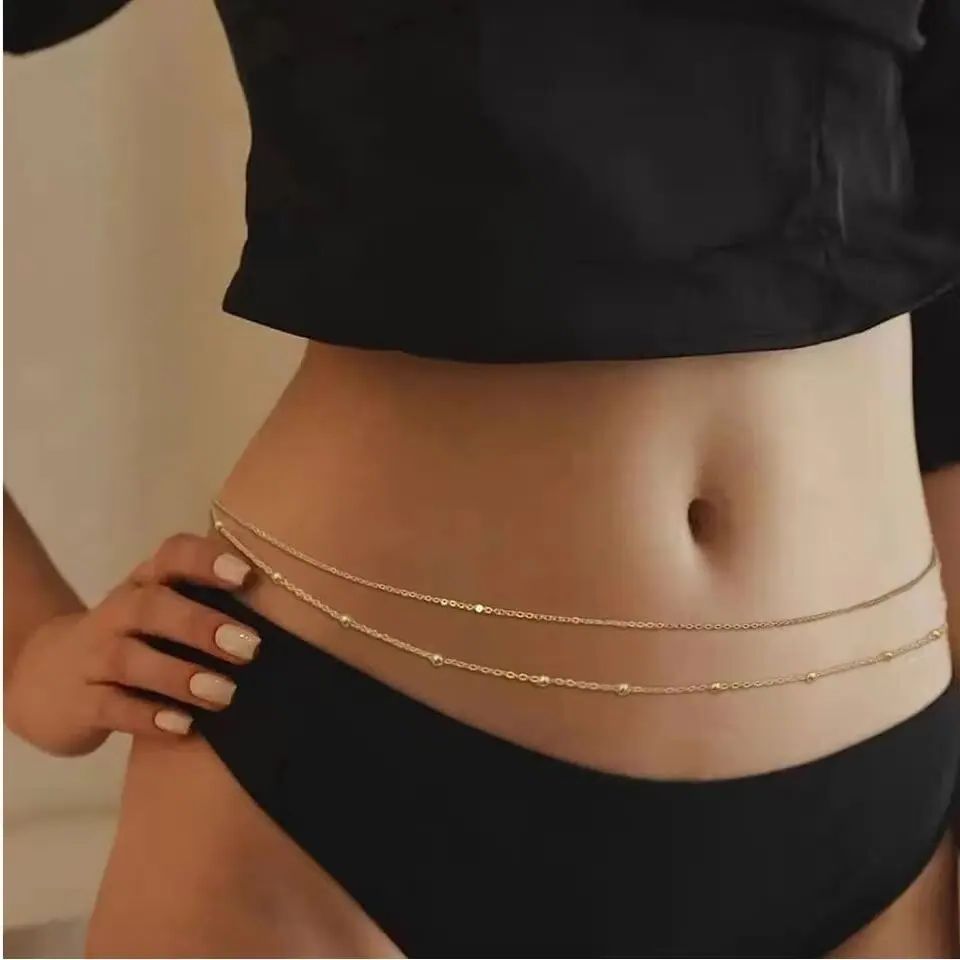 HipHop Double Layers Belly Cha – Body Jewelry Waist Bewertung und Preis