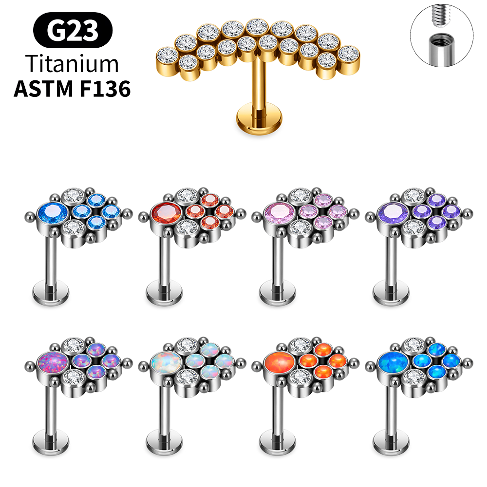 Titanium Arc Opal Labret Packs – Body Jewelry Vertical Labret Bewertung und Preis