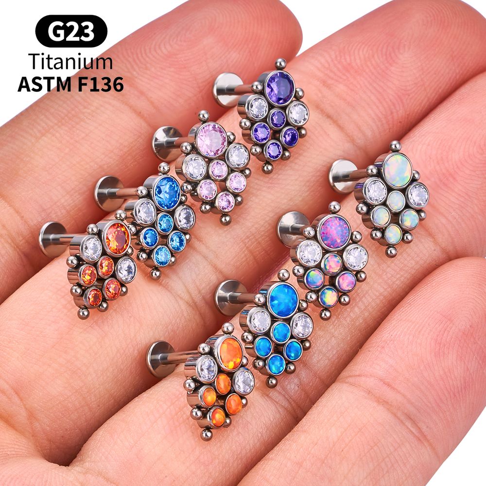 Titanium Arc Opal Labret Packs – Body Jewelry Vertical Labret Bewertung und Preis