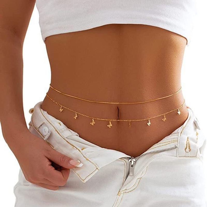 Fashion Simple Double Layer Be – Body Jewelry Waist Bewertung und Preis