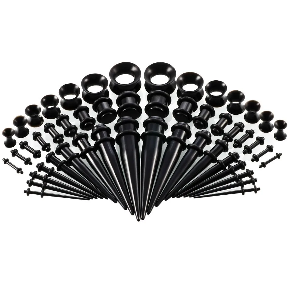 36/50pcs/Set Acrylic Ear Pierc – Body Jewelry Tunnels Bewertung und Preis