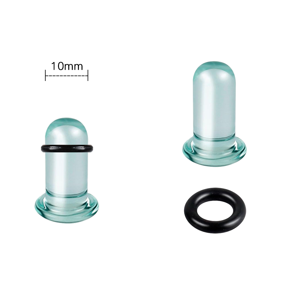 1Pair Glass Ear Tunnels and Pl – Body Jewelry Tunnels Bewertung und Preis