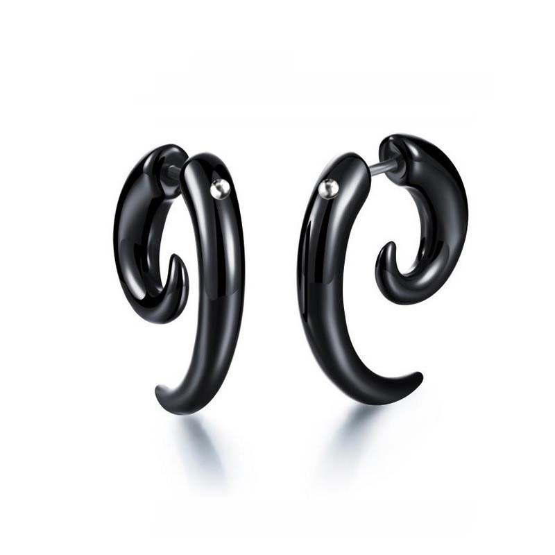 Punk Black Tribal Spiral Earri – Body Jewelry Tunnels Bewertung und Preis