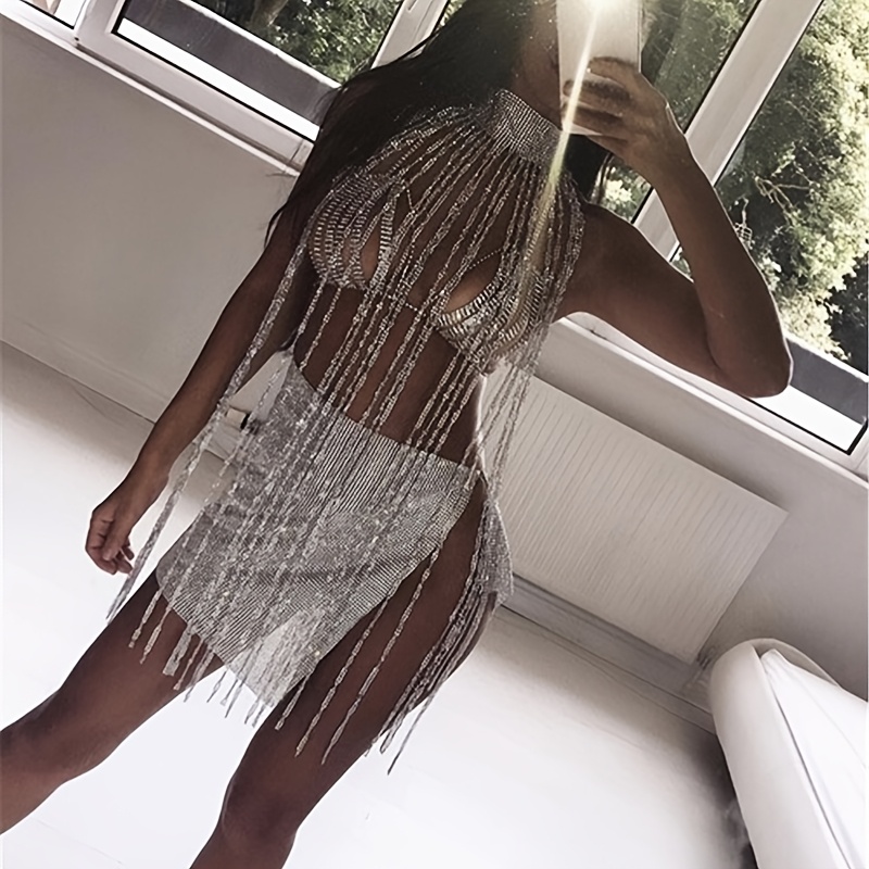 Sexy Rhinestone Bra Body Chain – Body Jewelry Dress Bewertung und Preis