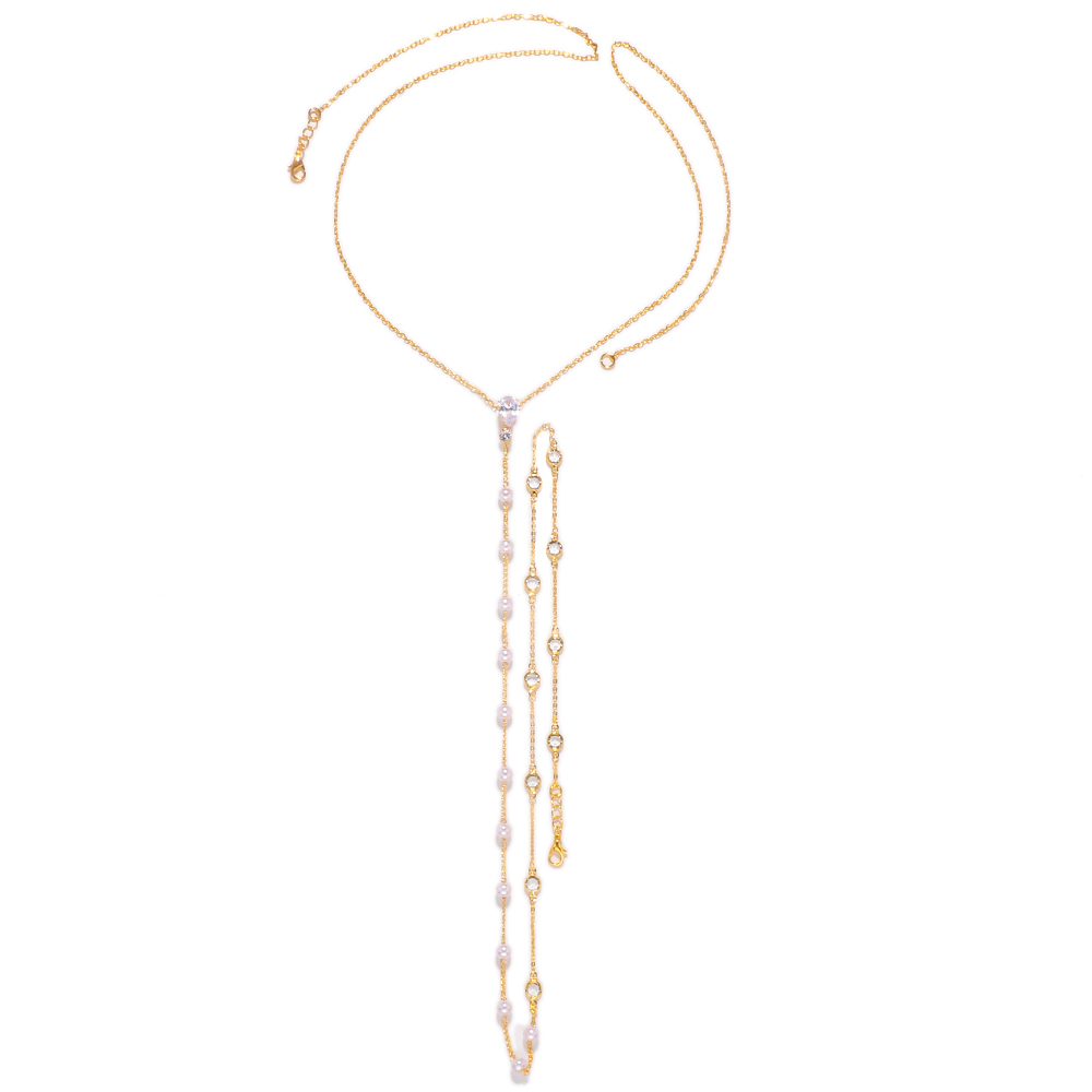 Fashion Bridal Back Chain Jewe – Body Jewelry Dress Bewertung und Preis