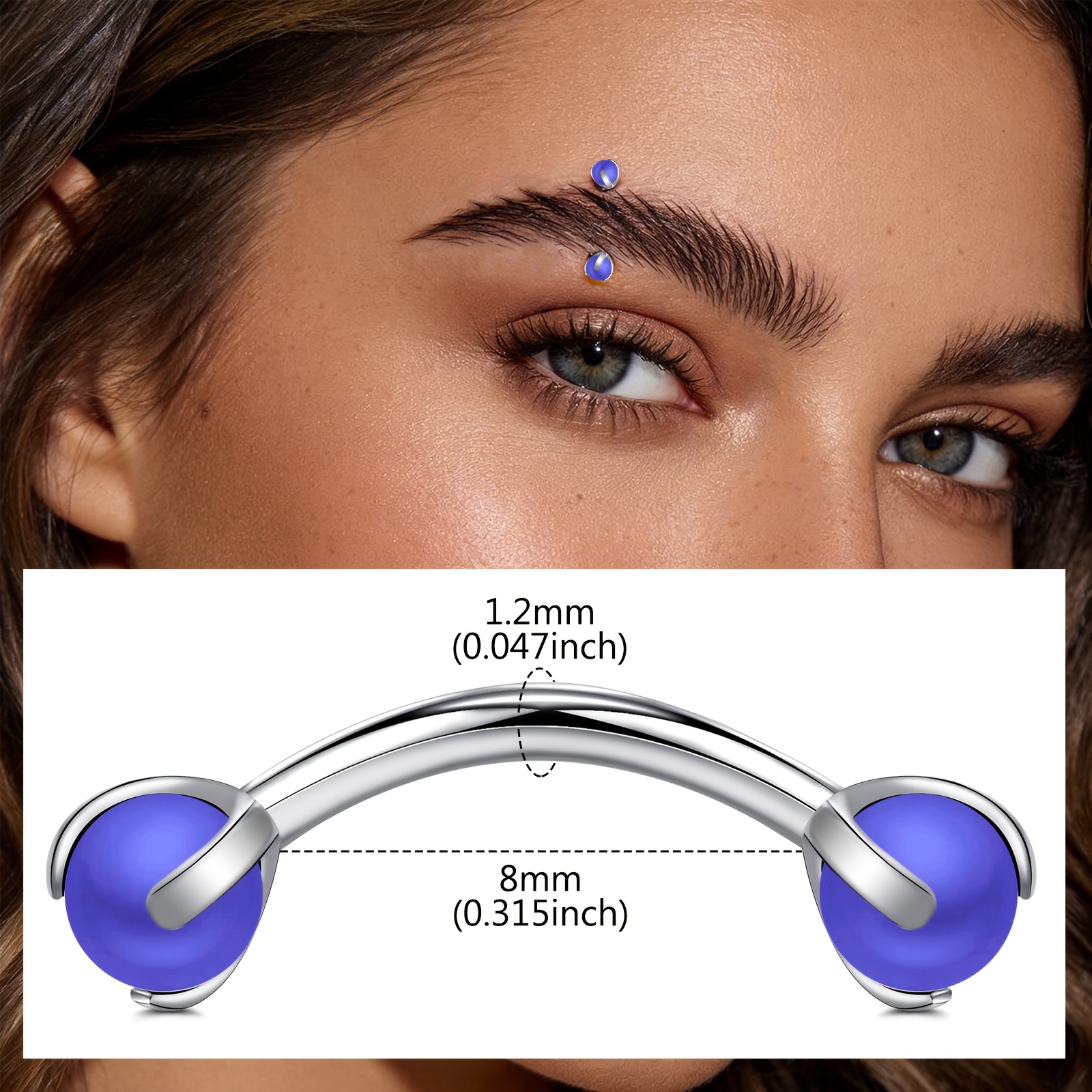 Curved Barbell with Faux Pearl – Body Jewelry Measurements Bewertung und Preis