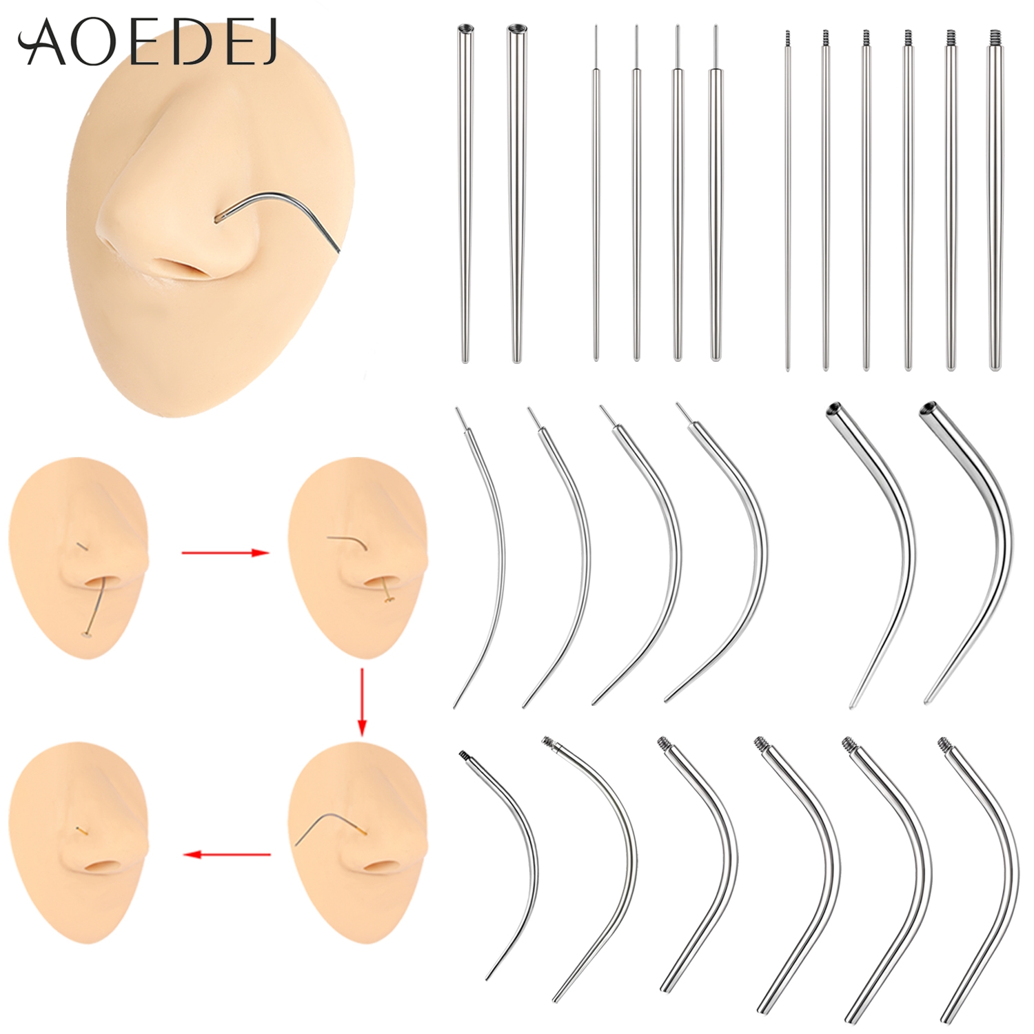 AOEDEJ 1 Piece Stainless Steel – Nostril Screw Pin Bewertung und Preis