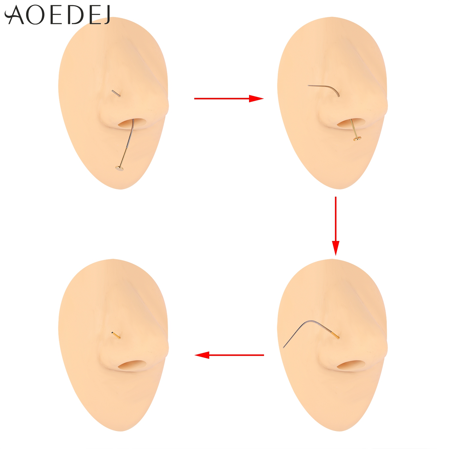 AOEDEJ 1 Piece Stainless Steel – Nostril Screw Pin Bewertung und Preis